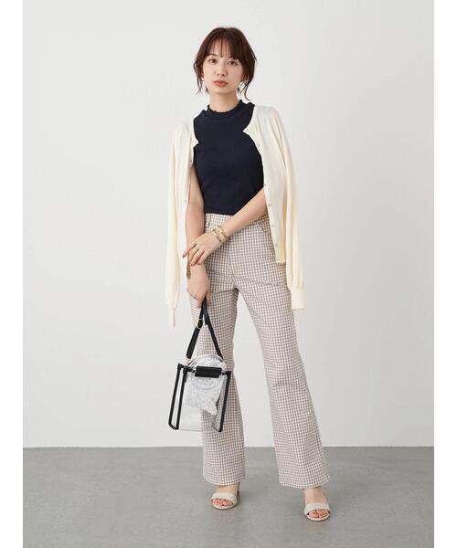 earth music&ecology（アースミュージックアンドエコロジー）の「ハイネックメローリブプルオーバー(ノースリブ) ＊（Tシャツ/カットソー・レディース・モカ/ミント/ブラック/ピンクベージュ/ネイビー/アイボリー・M/S）」の19枚目の写真