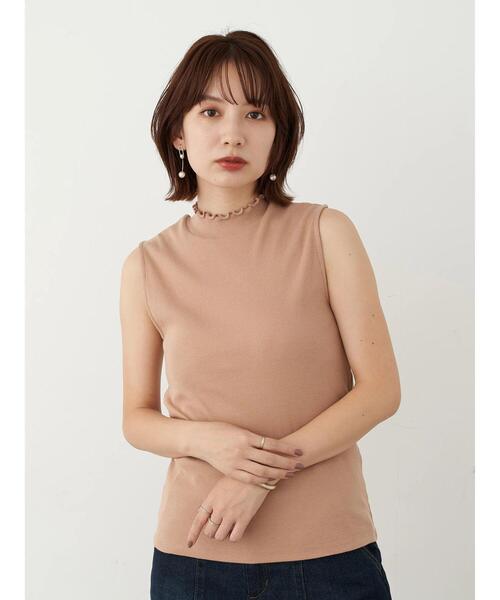 earth music&ecology（アースミュージックアンドエコロジー）の「ハイネックメローリブプルオーバー(ノースリブ) ＊（Tシャツ/カットソー・レディース・モカ/ミント/ブラック/ピンクベージュ/ネイビー/アイボリー・M/S）」の21枚目の写真