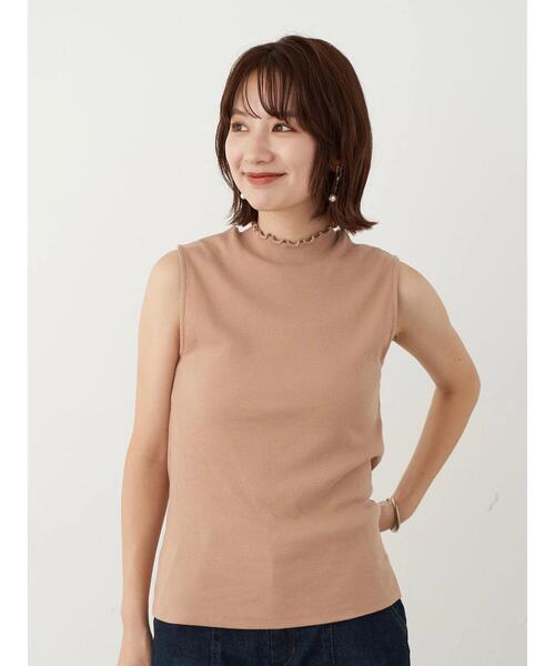 earth music&ecology（アースミュージックアンドエコロジー）の「ハイネックメローリブプルオーバー(ノースリブ) ＊（Tシャツ/カットソー・レディース・モカ/ミント/ブラック/ピンクベージュ/ネイビー/アイボリー・M/S）」の22枚目の写真