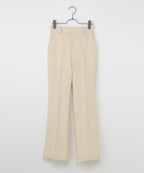 Heather(ヘザー)の「スリムフィットリネンライクフレアパンツ【SETUP対応】 959767(スラックス・レディース・ライトベージュ/サックスブルー/ピンク・S/M)」の22枚目の写真
