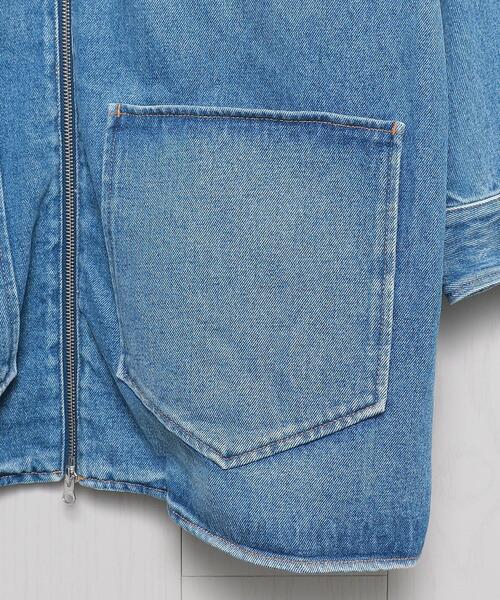BEAUTY&YOUTH UNITED ARROWS(ビューティーアンドユースユナイテッドアローズ)の「<MM6 Maison Margiela>DENIM JACKET/ジャケット.(デニムジャケット・レディース・ライトブルー・SMALL)」の4枚目の写真