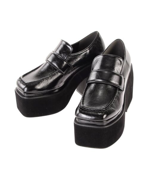 EMODA(エモダ)の「ソリッドチャンキーローファー(ローファー・レディース・アイボリー/ブラック・MEDIUM/LARGE/SMALL)」の20枚目の写真