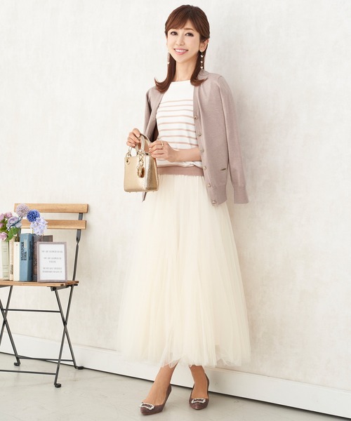 Prima Scherrer（プリマシェレル）の「ニット ボーダー リブ切替え Prima Scherrer（ニット/セーター・レディース・ブラック/ピンク/モカ・S/M）」の13枚目の写真