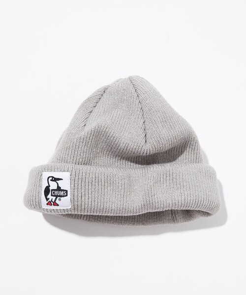 CHUMS（チャムス）の「CHUMS/チャムス 別注 BOOBY LOGO ROLL KINT CAP/ブービーロゴ ロールニットキャップ（ニットキャップ/ビーニー・メンズ・ブラック/ネイビー/グレー・ﾌﾘ-）」の5枚目の写真