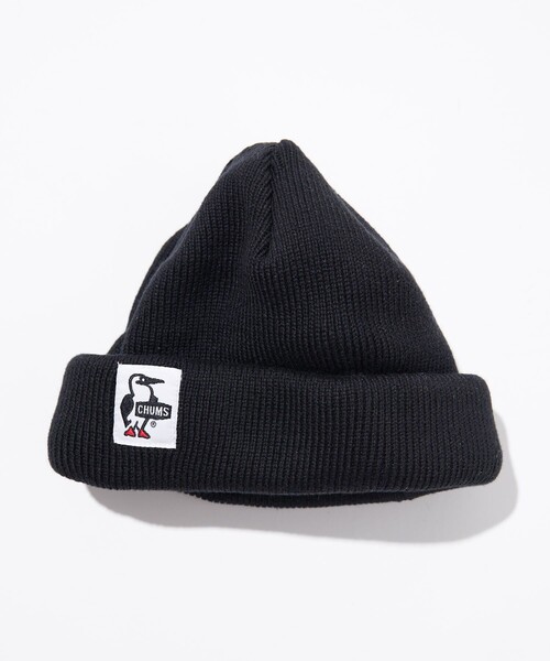 CHUMS（チャムス）の「CHUMS/チャムス 別注 BOOBY LOGO ROLL KINT CAP/ブービーロゴ ロールニットキャップ（ニットキャップ/ビーニー・メンズ・ブラック/ネイビー/グレー・ﾌﾘ-）」の6枚目の写真