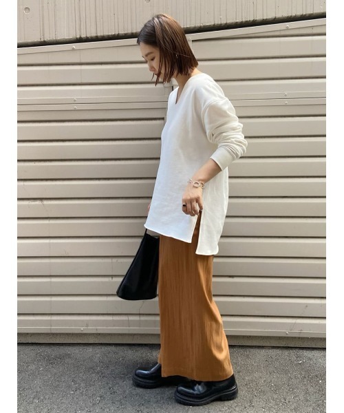 BEARDSLEY（ビアズリー）の「デコルテトレーナー（Tシャツ/カットソー・レディース・グレー/ホワイト・FREE）」の9枚目の写真