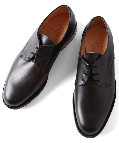 MILITARY（ミリタリー）の「実物 新品 フランス軍 TORTORA社製 レザー オフィサーシューズ（ドレスシューズ・メンズ・ブラック・42.5）」の2枚目の写真