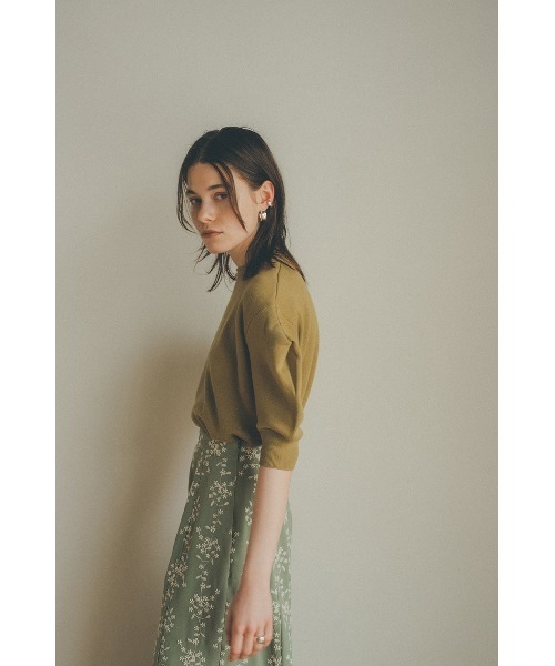 CLANE（クラネ）の「SQUARE TUCK SLEEVE KNIT TOPS（ニット/セーター