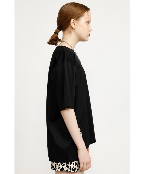 SLY(スライ)の「OVER SIZE SLIT T/SH オーバーサイズスリット Tシャツ(Tシャツ/カットソー・レディース・ホワイト/ブラック/ベージュ/グリーン・FREE)」の15枚目の写真