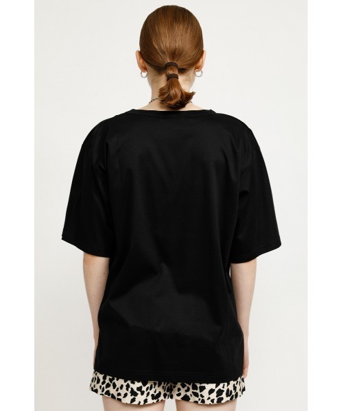 SLY(スライ)の「OVER SIZE SLIT T/SH オーバーサイズスリット Tシャツ(Tシャツ/カットソー・レディース・ホワイト/ブラック/ベージュ/グリーン・FREE)」の9枚目の写真