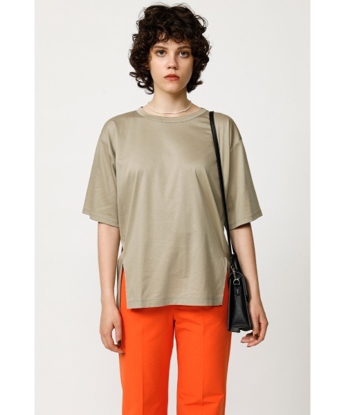 SLY(スライ)の「OVER SIZE SLIT T/SH オーバーサイズスリット Tシャツ(Tシャツ/カットソー・レディース・ホワイト/ブラック/ベージュ/グリーン・FREE)」の6枚目の写真