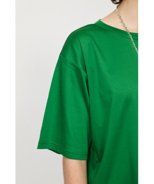 SLY(スライ)の「OVER SIZE SLIT T/SH オーバーサイズスリット Tシャツ(Tシャツ/カットソー・レディース・ホワイト/ブラック/ベージュ/グリーン・FREE)」の19枚目の写真