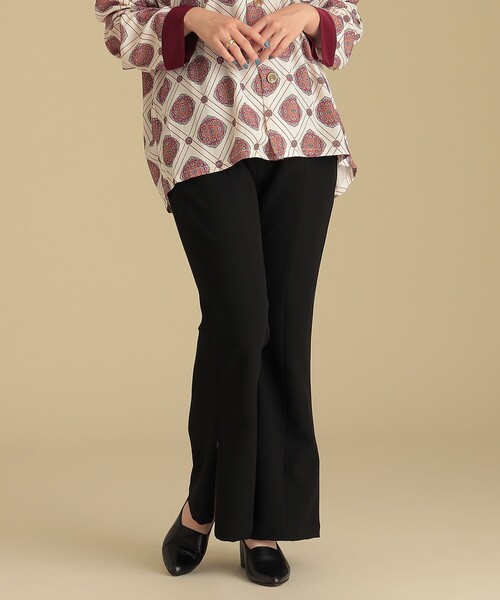 Ray BEAMS（レイビームス）の「Ray BEAMS / ジップ スリット フレア パンツ（その他パンツ・レディース・ブラック/ロイヤルブルー/ダークブラウン/オレンジ/グリーン/グリーン系その他4・1/0）」の15枚目の写真