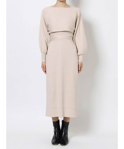 LAGUNAMOON（ラグナムーン）の「ボレロカーデニットワンピース（ワンピース・レディース・チャコールグレー/パープル/アイボリー・SMALL/MEDIUM）」の13枚目の写真