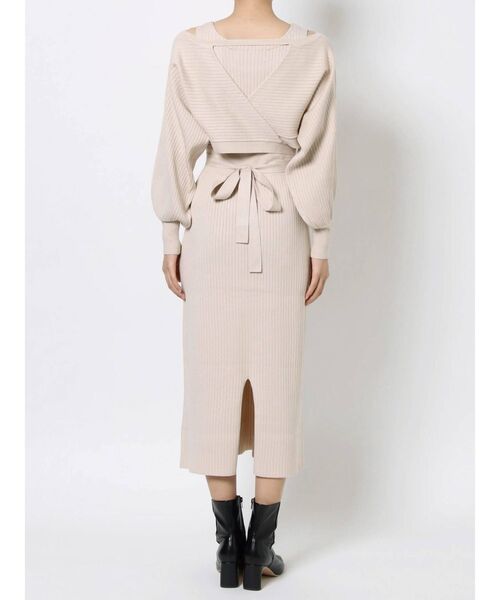 LAGUNAMOON（ラグナムーン）の「ボレロカーデニットワンピース（ワンピース・レディース・チャコールグレー/パープル/アイボリー・SMALL/MEDIUM）」の15枚目の写真