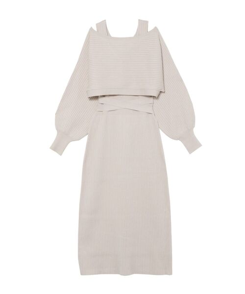 LAGUNAMOON（ラグナムーン）の「ボレロカーデニットワンピース（ワンピース・レディース・チャコールグレー/パープル/アイボリー・SMALL/MEDIUM）」の18枚目の写真