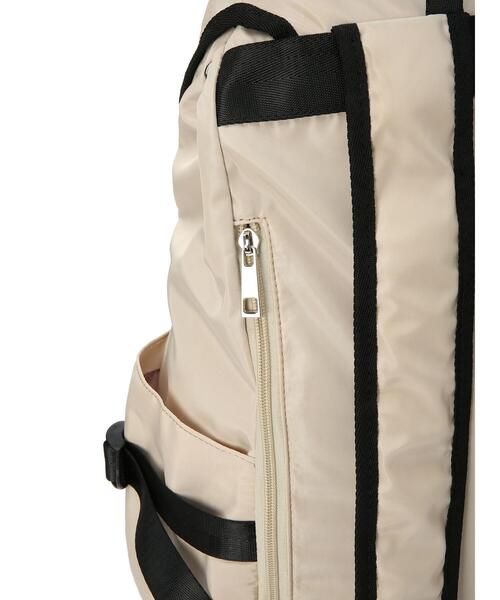 Honey Salon（ハニーサロン）の「ロングベルトビッグリュック（バックパック/リュック・レディース・ライトベージュ/ブラック・FREE）」の21枚目の写真
