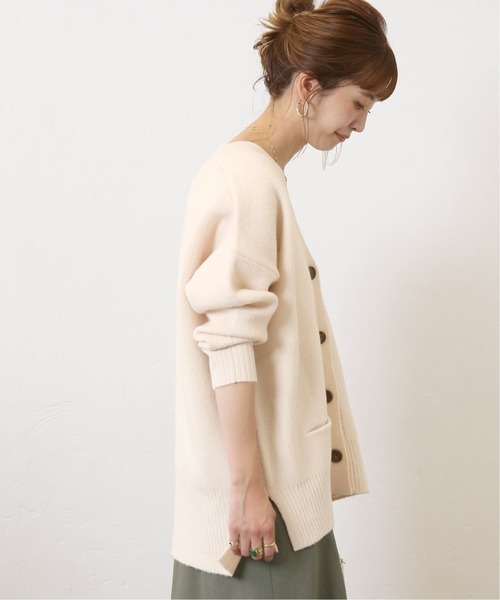 Simplicite（サンプリシテ）の「ウール混スムース編みカーディガン◆（カーディガン/ボレロ・レディース・ホワイト/ブラック/ベージュ・FREE）」の17枚目の写真