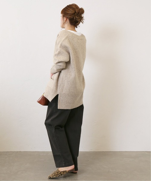 Simplicite（サンプリシテ）の「ウール混スムース編みカーディガン◆（カーディガン/ボレロ・レディース・ホワイト/ブラック/ベージュ・FREE）」の18枚目の写真