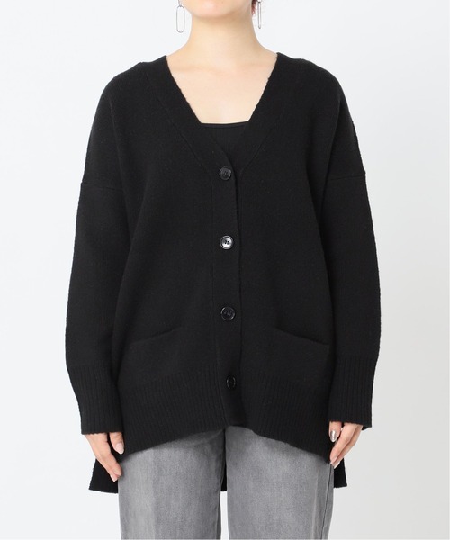 Simplicite（サンプリシテ）の「ウール混スムース編みカーディガン◆（カーディガン/ボレロ・レディース・ホワイト/ブラック/ベージュ・FREE）」の7枚目の写真