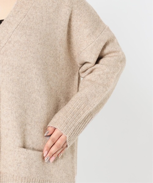 Simplicite（サンプリシテ）の「ウール混スムース編みカーディガン◆（カーディガン/ボレロ・レディース・ホワイト/ブラック/ベージュ・FREE）」の8枚目の写真