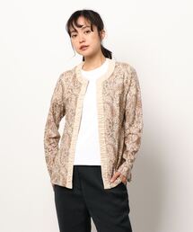 GGD | ウォッシャブル麻チアフルプロウ゛ァンスギャザーカーデ(カーディガン/ボレロ)