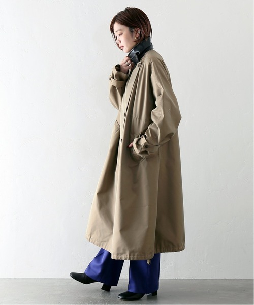 JOINT WORKS（ジョイントワークス）の「J-シャンブレーギャバフードトレンチコート（トレンチコート・レディース・ベージュ/ネイビー・FREE）」の20枚目の写真