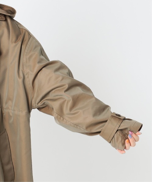JOINT WORKS（ジョイントワークス）の「J-シャンブレーギャバフードトレンチコート（トレンチコート・レディース・ベージュ/ネイビー・FREE）」の8枚目の写真