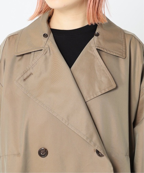 JOINT WORKS（ジョイントワークス）の「J-シャンブレーギャバフードトレンチコート（トレンチコート・レディース・ベージュ/ネイビー・FREE）」の16枚目の写真