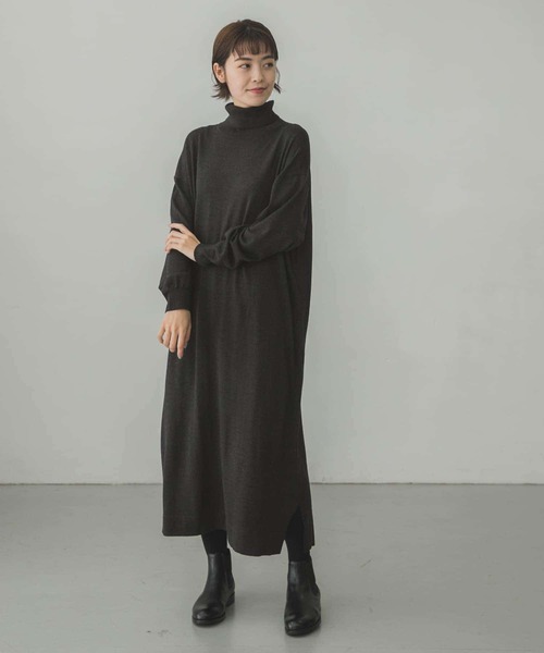 かぐれ（カグレ）の「ウールシルクニットワンピース（ワンピース