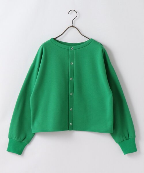 frames RAY CASSIN（フレームスレイカズン）の「【WEB限定】前後2WAY裏起毛ショートカーデ（カーディガン/ボレロ・レディース・ブラック/グリーン/杢グレー/ピンク・FREE）」の9枚目の写真