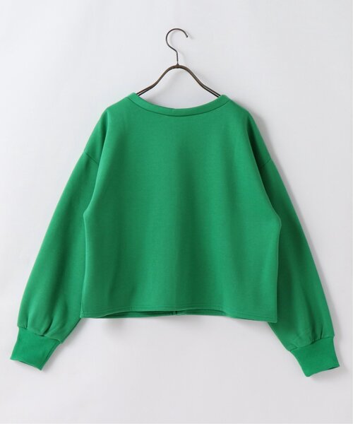 frames RAY CASSIN（フレームスレイカズン）の「【WEB限定】前後2WAY裏起毛ショートカーデ（カーディガン/ボレロ・レディース・ブラック/グリーン/杢グレー/ピンク・FREE）」の5枚目の写真