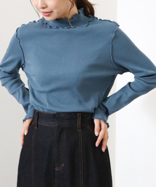 archives（アルシーヴ）の「アウトメロータートルネックＴ（Tシャツ/カットソー・レディース・チャコールグレー/ブラック/グリーン/オフホワイト/ブルー・MEDIUM）」の5枚目の写真