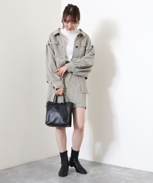 archives（アルシーヴ）の「アウトメロータートルネックＴ（Tシャツ/カットソー・レディース・チャコールグレー/ブラック/グリーン/オフホワイト/ブルー・MEDIUM）」の16枚目の写真