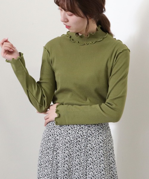 archives（アルシーヴ）の「アウトメロータートルネックＴ（Tシャツ/カットソー・レディース・チャコールグレー/ブラック/グリーン/オフホワイト/ブルー・MEDIUM）」の19枚目の写真