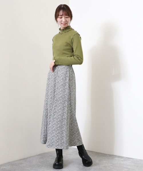 archives（アルシーヴ）の「アウトメロータートルネックＴ（Tシャツ/カットソー・レディース・チャコールグレー/ブラック/グリーン/オフホワイト/ブルー・MEDIUM）」の6枚目の写真