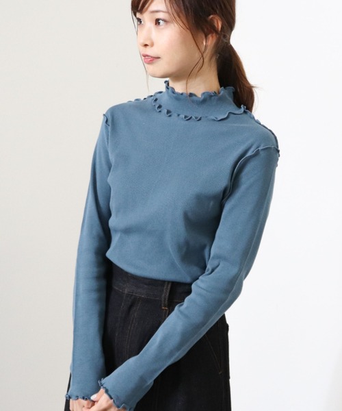 archives（アルシーヴ）の「アウトメロータートルネックＴ（Tシャツ/カットソー・レディース・チャコールグレー/ブラック/グリーン/オフホワイト/ブルー・MEDIUM）」の9枚目の写真