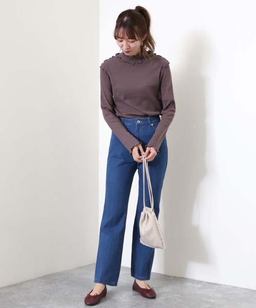 archives（アルシーヴ）の「アウトメロータートルネックＴ（Tシャツ/カットソー・レディース・チャコールグレー/ブラック/グリーン/オフホワイト/ブルー・MEDIUM）」の7枚目の写真