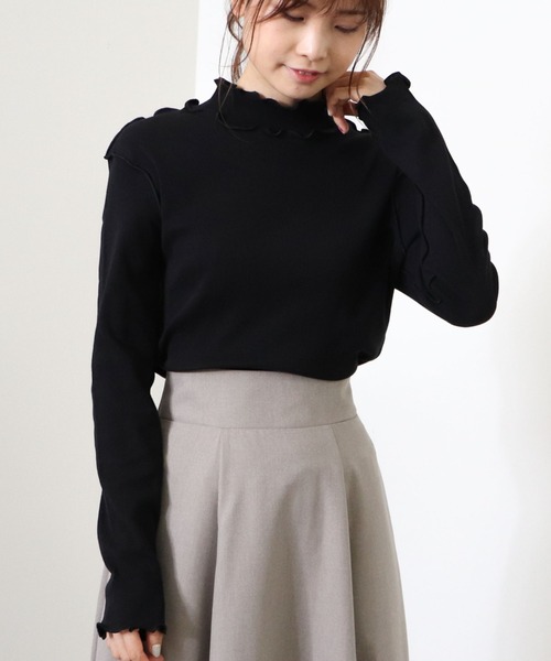 archives（アルシーヴ）の「アウトメロータートルネックＴ（Tシャツ/カットソー・レディース・チャコールグレー/ブラック/グリーン/オフホワイト/ブルー・MEDIUM）」の10枚目の写真