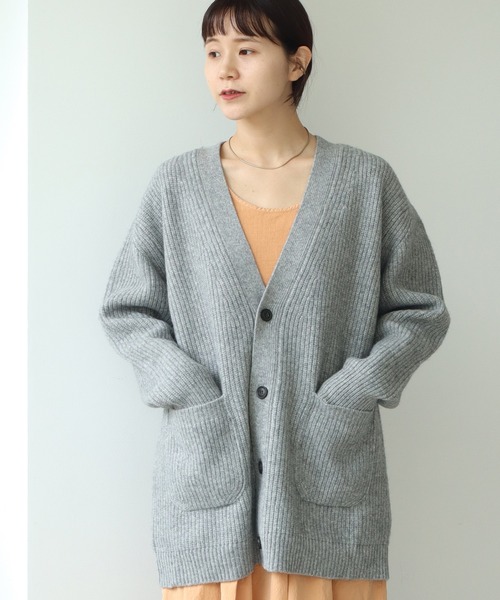 note et silence (ノートエシロンス)の「COLCHIS 5Gカーディガン(カーディガン/ボレロ・レディース・ブラック/ブラウン/グレー/ブルー・FREE)」の2枚目の写真