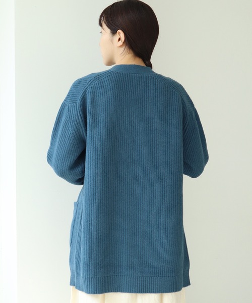 note et silence (ノートエシロンス)の「COLCHIS 5Gカーディガン(カーディガン/ボレロ・レディース・ブラック/ブラウン/グレー/ブルー・FREE)」の19枚目の写真