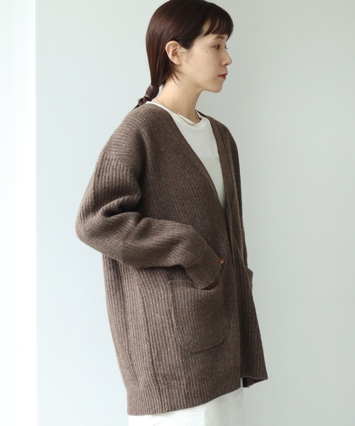 note et silence (ノートエシロンス)の「COLCHIS 5Gカーディガン(カーディガン/ボレロ・レディース・ブラック/ブラウン/グレー/ブルー・FREE)」の6枚目の写真
