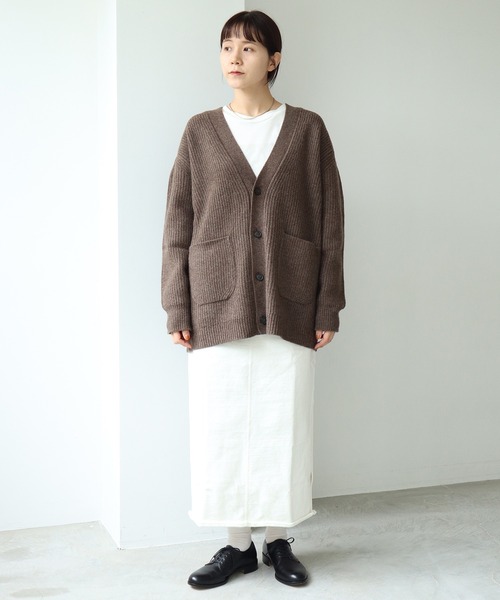 note et silence (ノートエシロンス)の「COLCHIS 5Gカーディガン(カーディガン/ボレロ・レディース・ブラック/ブラウン/グレー/ブルー・FREE)」の21枚目の写真