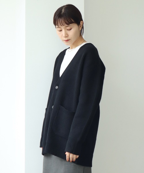 note et silence (ノートエシロンス)の「COLCHIS 5Gカーディガン(カーディガン/ボレロ・レディース・ブラック/ブラウン/グレー/ブルー・FREE)」の7枚目の写真