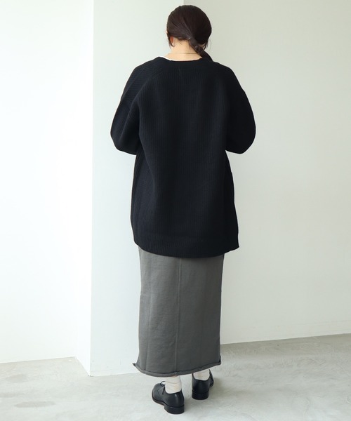 note et silence (ノートエシロンス)の「COLCHIS 5Gカーディガン(カーディガン/ボレロ・レディース・ブラック/ブラウン/グレー/ブルー・FREE)」の8枚目の写真