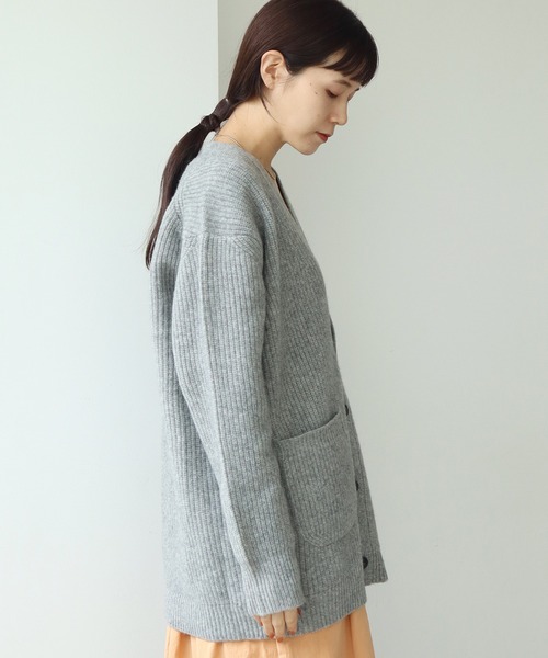 note et silence (ノートエシロンス)の「COLCHIS 5Gカーディガン(カーディガン/ボレロ・レディース・ブラック/ブラウン/グレー/ブルー・FREE)」の17枚目の写真