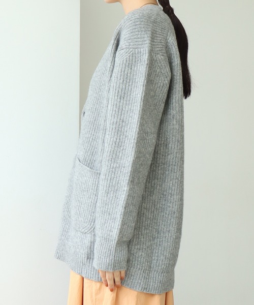 note et silence (ノートエシロンス)の「COLCHIS 5Gカーディガン(カーディガン/ボレロ・レディース・ブラック/ブラウン/グレー/ブルー・FREE)」の18枚目の写真