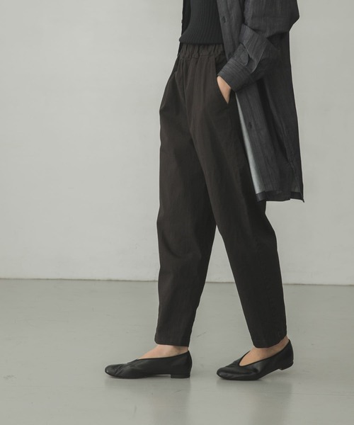 かぐれ（カグレ）の「コットンストレッチイージーパンツ（その他パンツ・レディース・ベージュ/ブラック系その他/オフホワイト・FREE）」の6枚目の写真