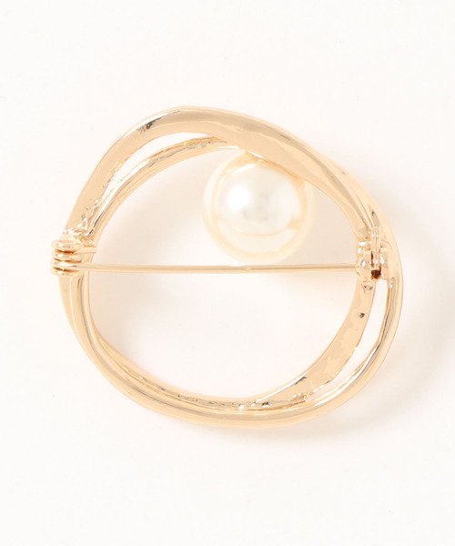 Three Four Time（ｽﾘｰﾌｫｰﾀｲﾑ）の「メタルサークルパールブローチ【入卒/フォーマル/デイリー】（ブローチ/コサージュ・レディース・シルバー/ゴールド・FREE）」の7枚目の写真