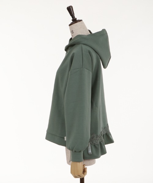 axes femme（アクシーズファム）の「サイドリボンパーカーＰＯ（Tシャツ/カットソー・レディース・キナリ/ブラック/グリーン/ピンク・MEDIUM）」の21枚目の写真